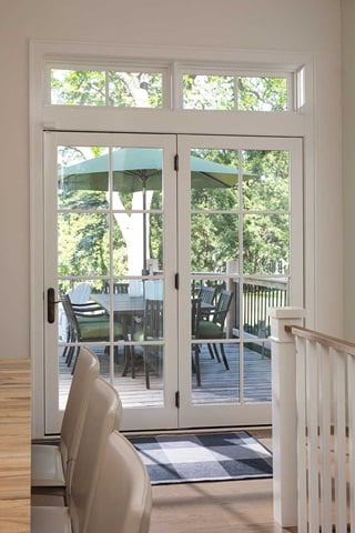 Dining room with Marvin Elevate Inswing French Door