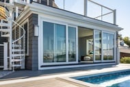 Exterior of home with Marvin Signature Modern Multi-Slide Door