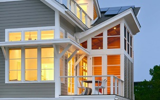 Home with energy efficient windows