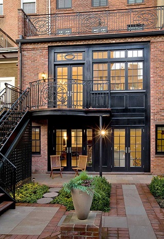 Traditional Brownstone Remodel with multiple Marvin Windows and Doors