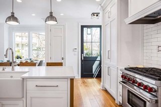 Kate Gelfand Designed Kitchen with Marvin Windows and Doors