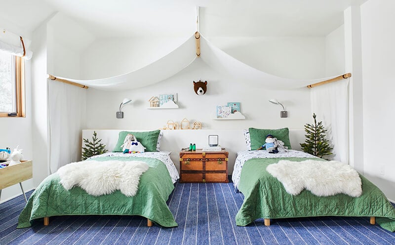 Emily Henderson's Kids Room at her Mountain Home