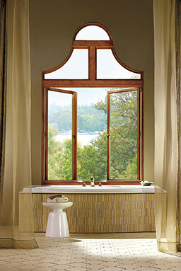 Bathroom with custom Marvin Window