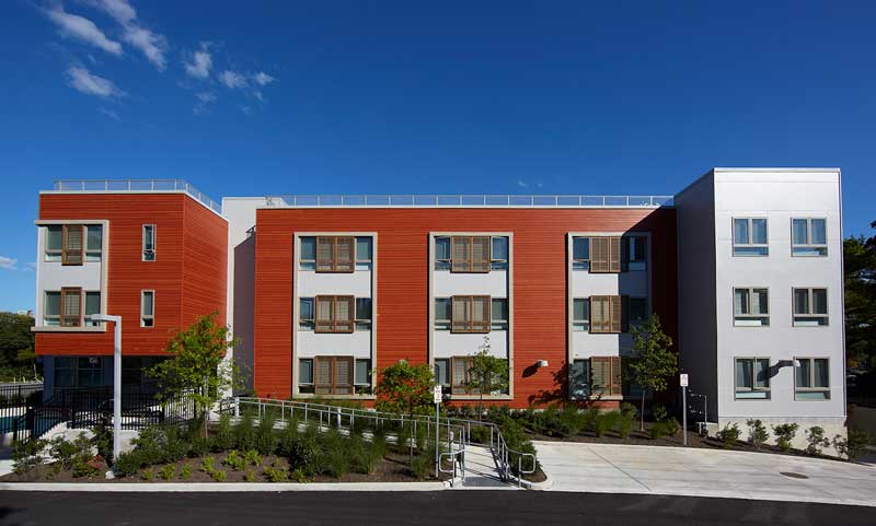 22 Tarrytown, a three-story, 28-unit workforce family development with LEED Silver Certification in Greenburgh, NY, featuring Marvin Essential windows.