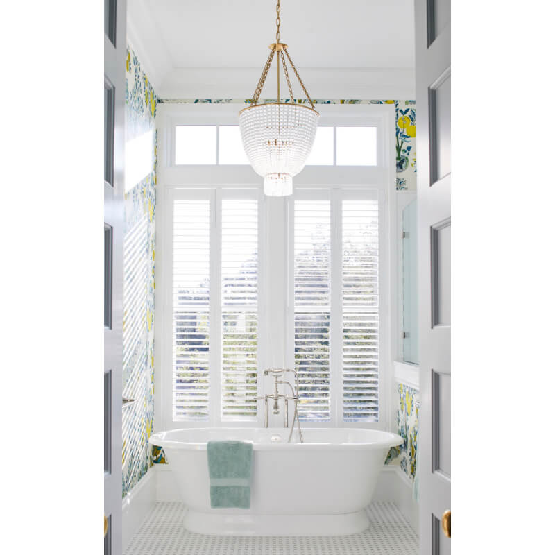 Large bathroom with large Marvin Windows