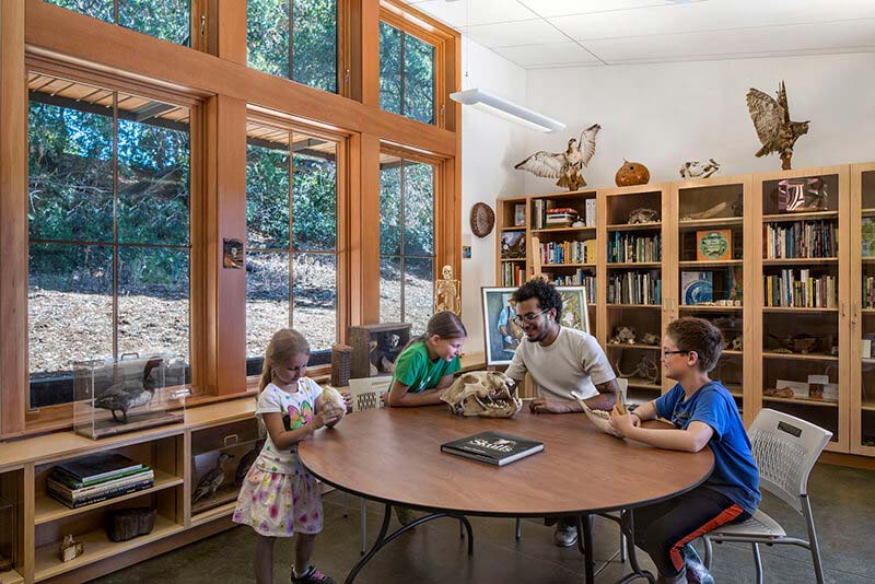 Interior of Mcclellan Preserve Environmental Education Center with Marvin Windows and Doors