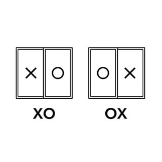 A diagram of XO and OX window unit configuration.