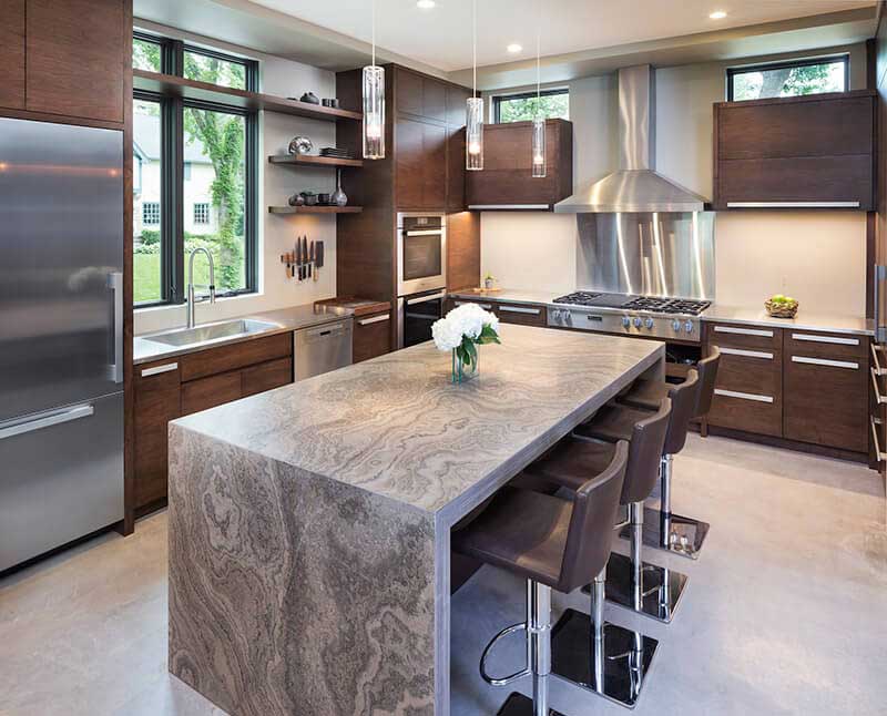Modern style kitchen with Marvin Windows