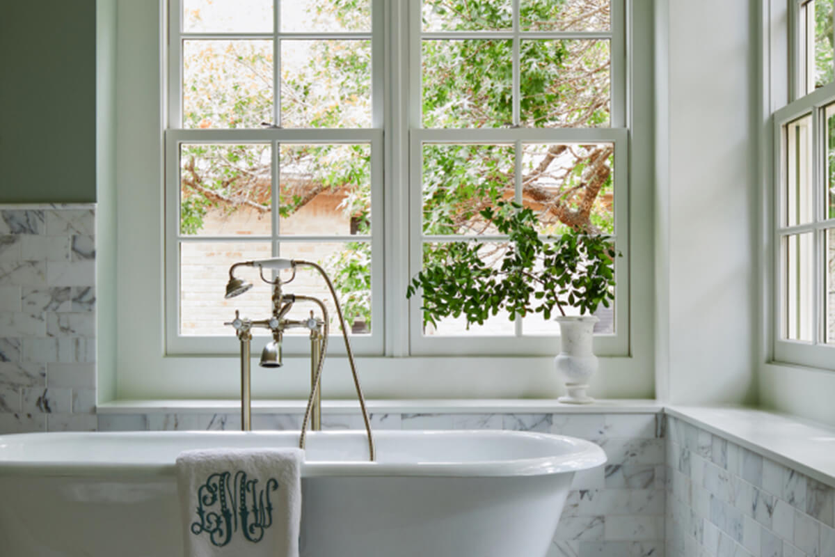 Soaking In The Trend Statement Tubs, Bathtub With Window Above It