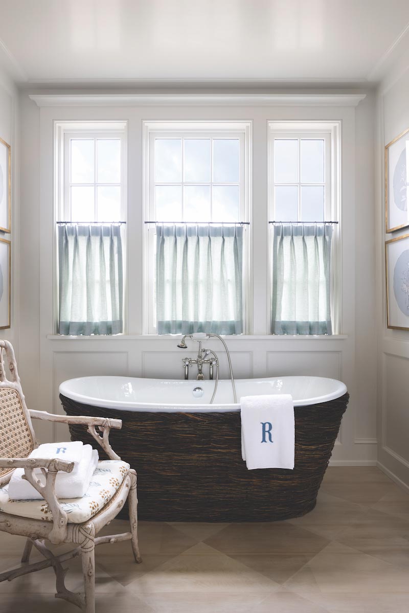 Marvin Ultimate Double Hung Windows in bathroom, 2021 Southern Living Idea House