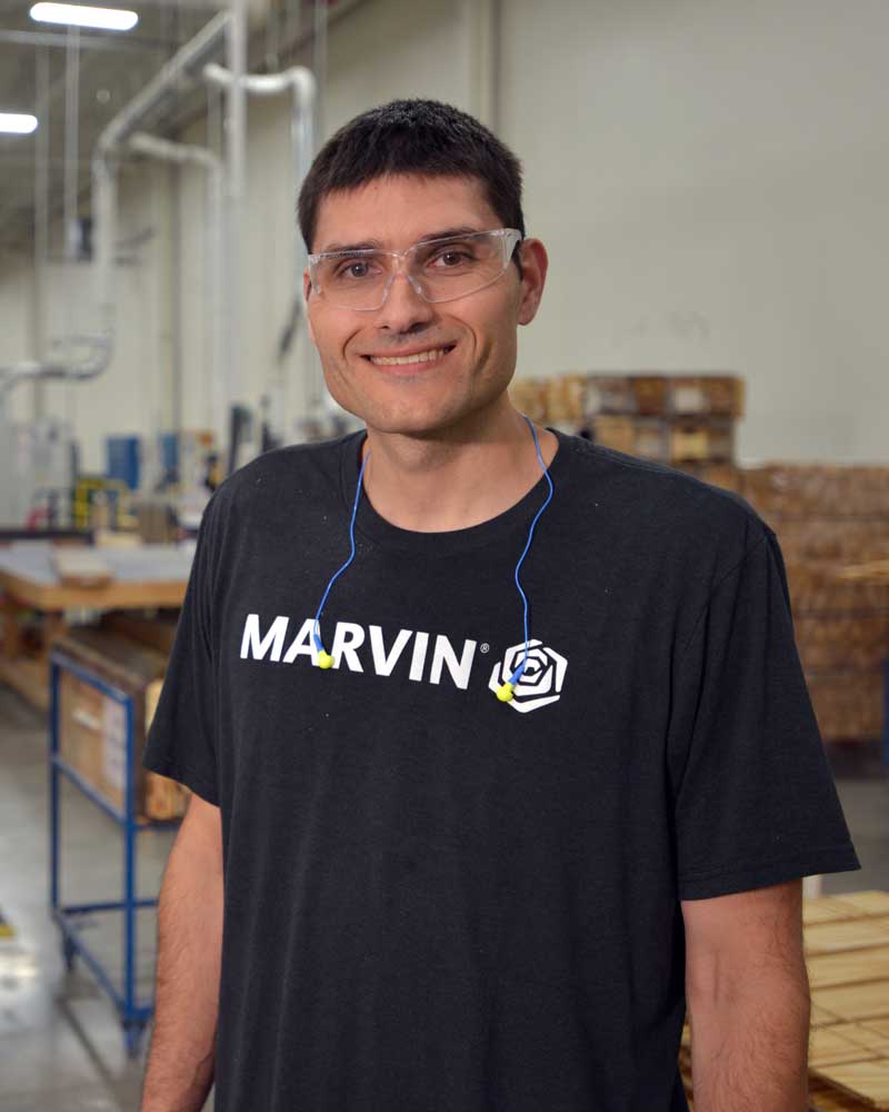 Marvin employee Adam working in Fargo