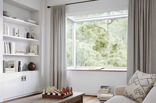 Living room with Marvin Skycove Window Box