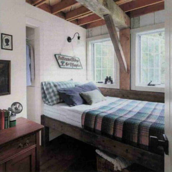 Bedroom of home with Marvin Windows