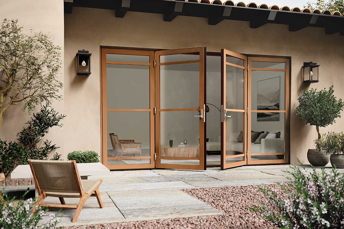 Exterior rendering with Marvin Signature Ultimate Outswing Patio Door