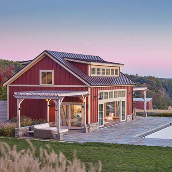 Modern style farmhouse with Marvin Windows and Doors