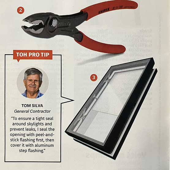 Pro tip from Tom Silva on skylight installation