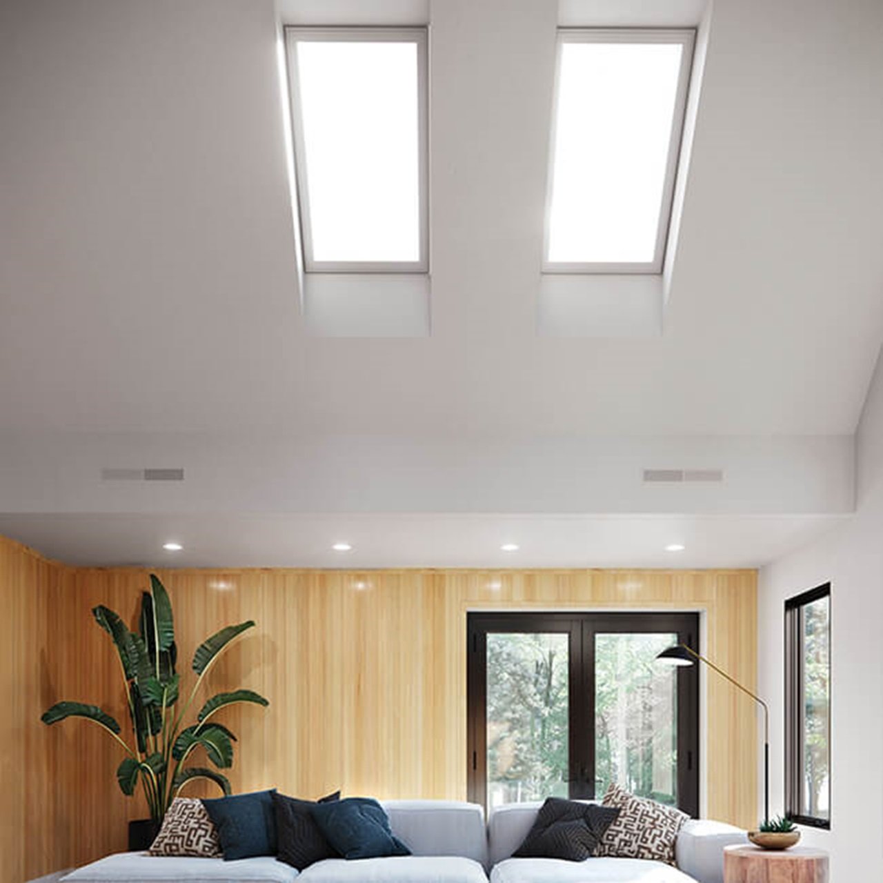 Interior of home with Marvin Awaken Skylights