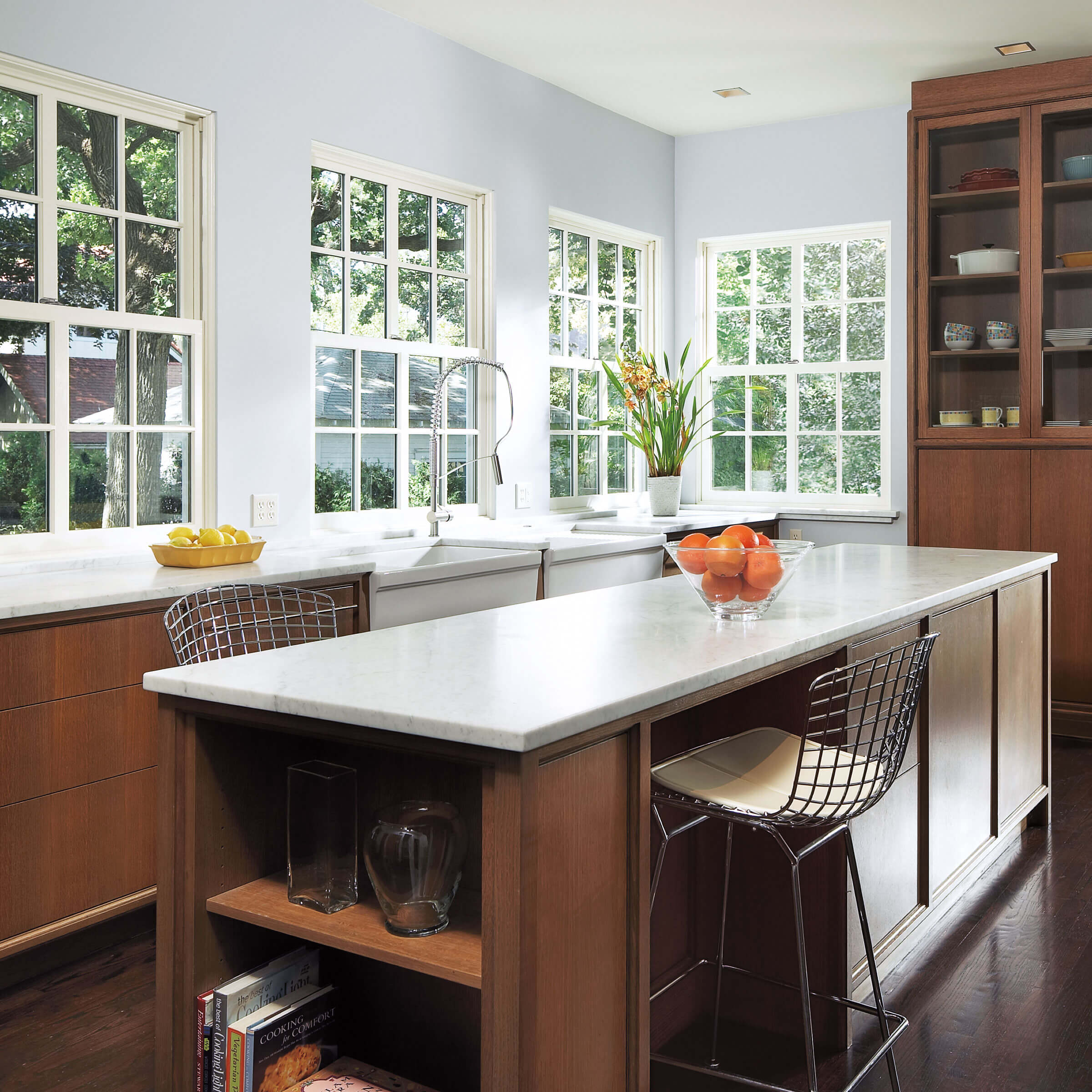 Kitchen With Ultimate Wood Single Hung Windows