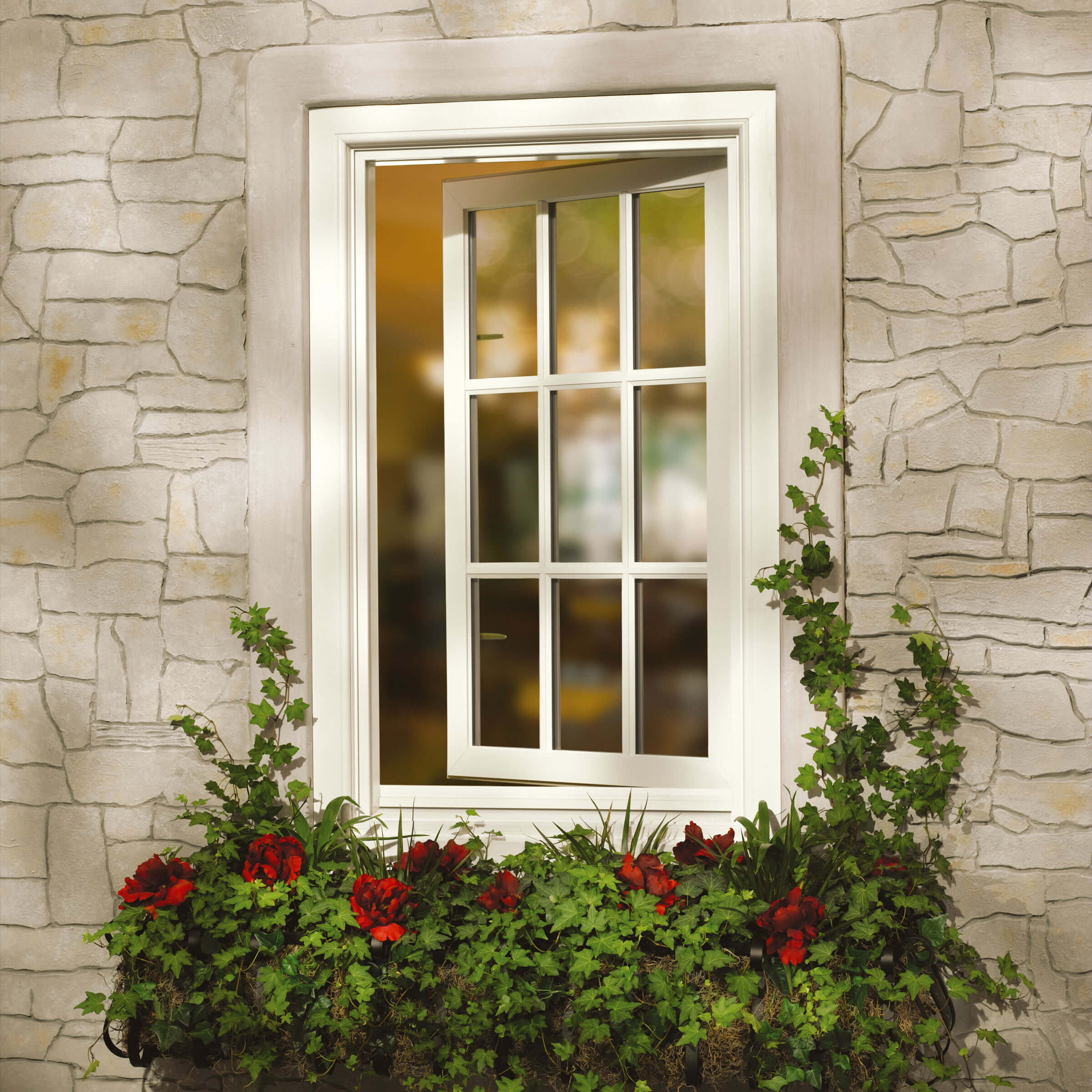 Exterior View of Open Signature Ultimate Casement Inswing Window 