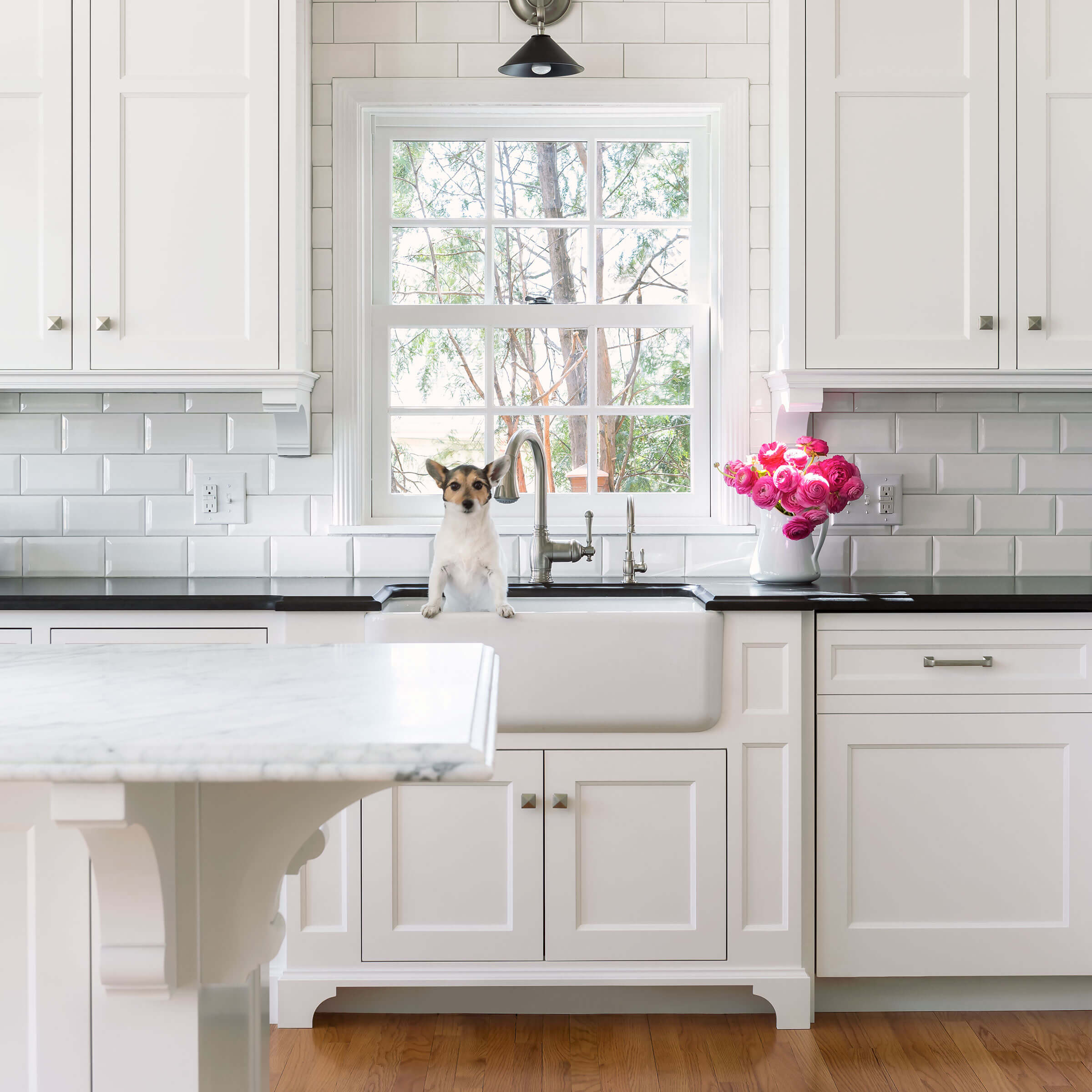 White Kitchen With Signature Ultimate Double Hung G2 Window 
