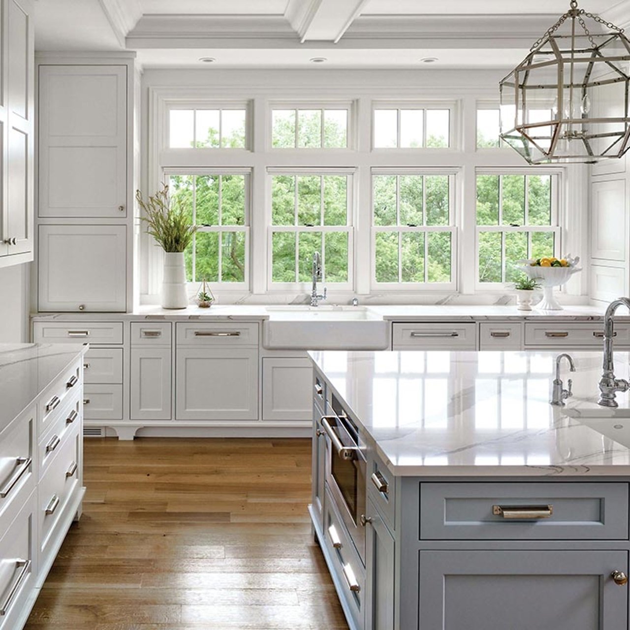 Large Kitchen With Signature Ultimate Double Hung Insert Windows 