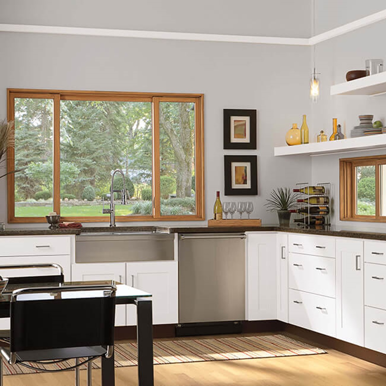 Kitchen With Signature Ultimate Glider Window