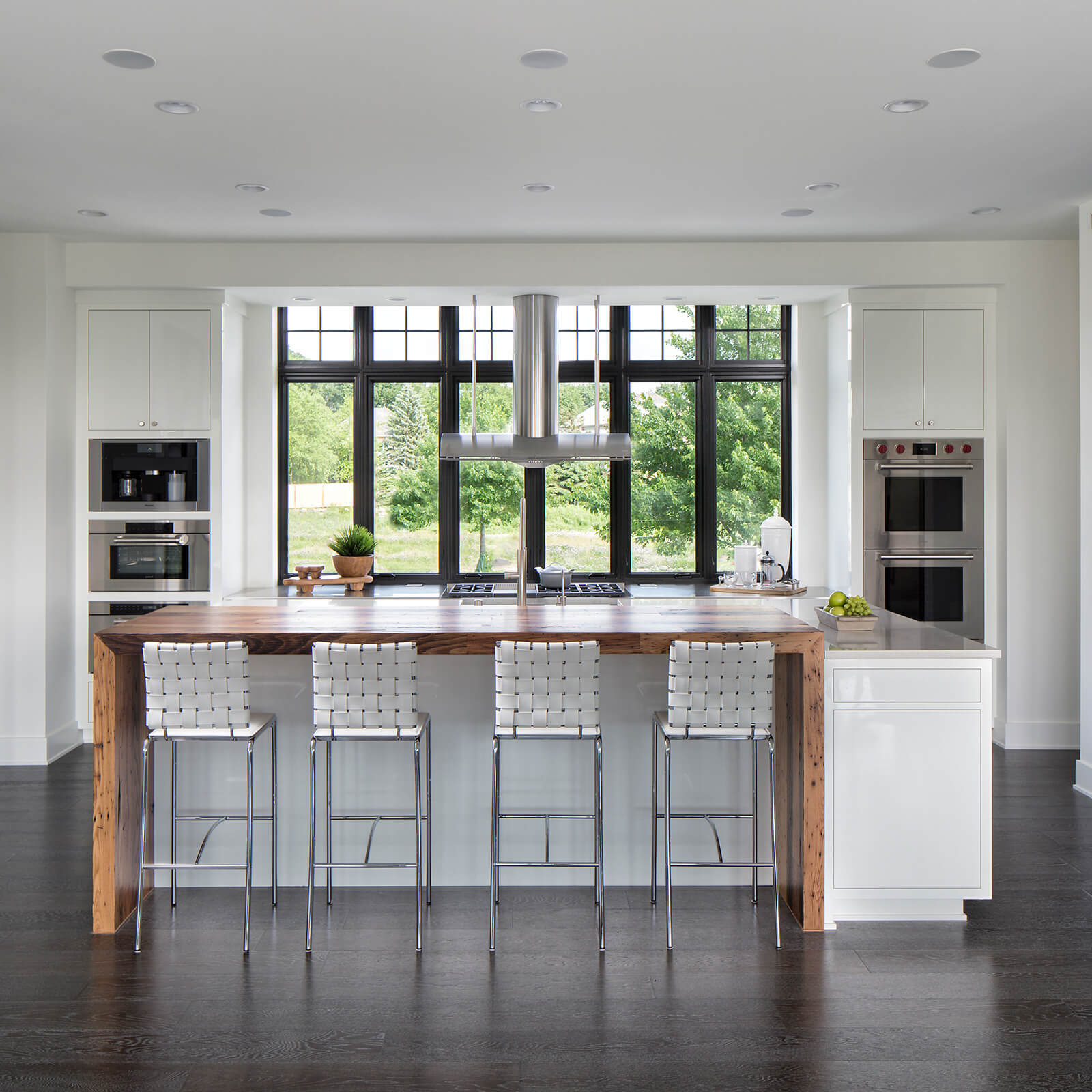 Large open concept kitchen with Marvin Signature Ultimate Casement Windows