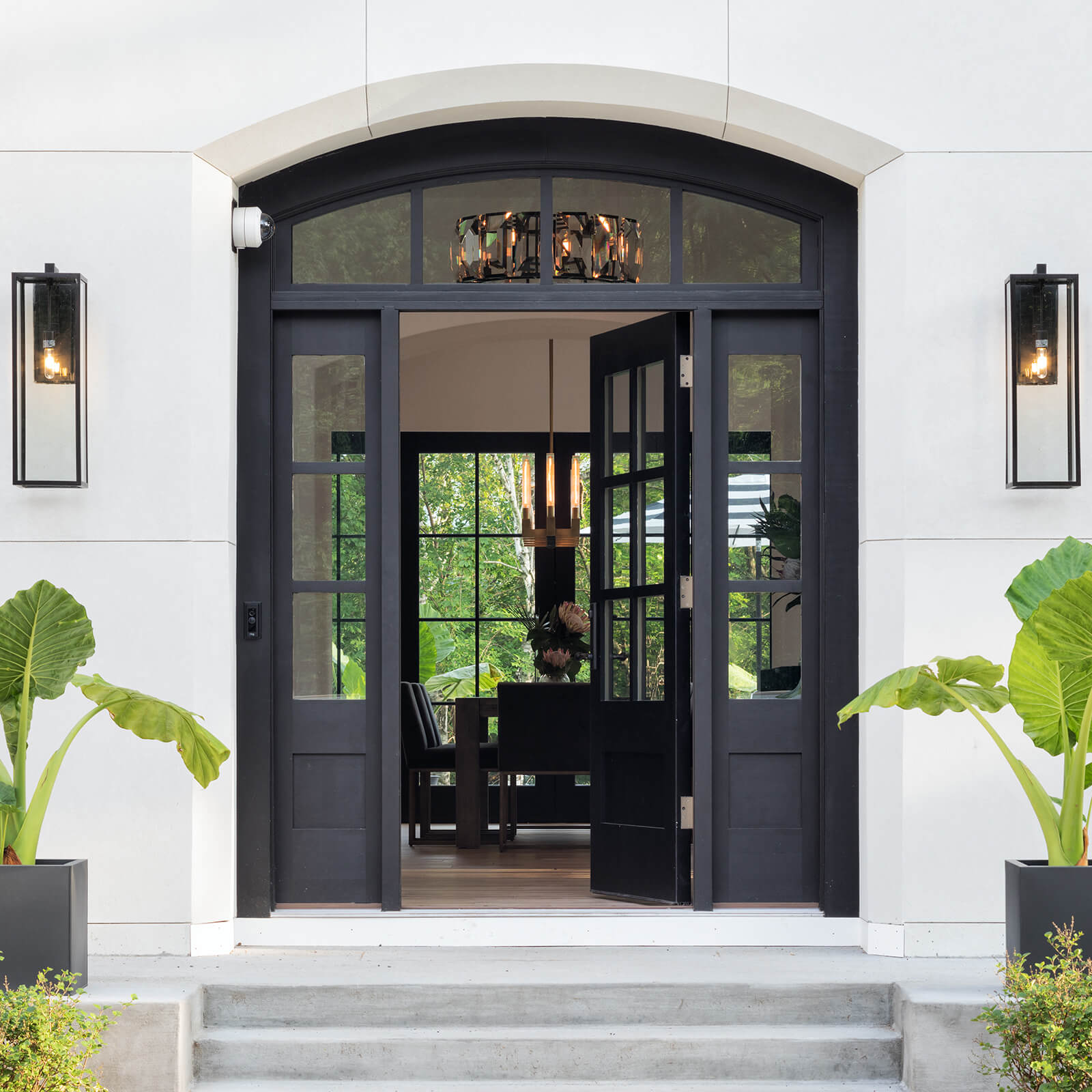 Exterior entrance of traditional style home with Marvin Signature Ultimate Inswing French Door