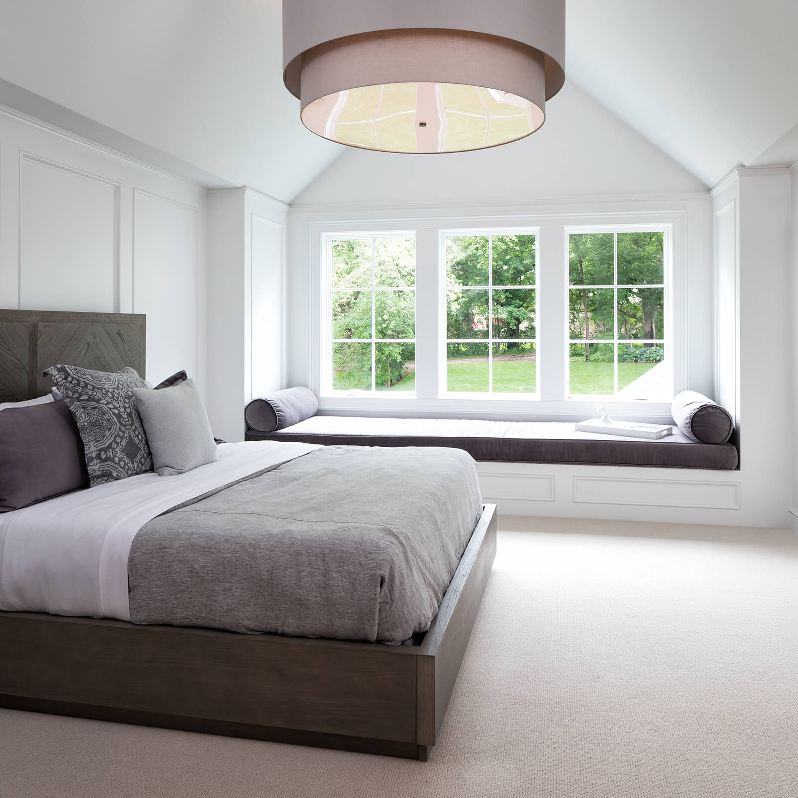 Large bedroom with Marvin Elevate Casement Windows