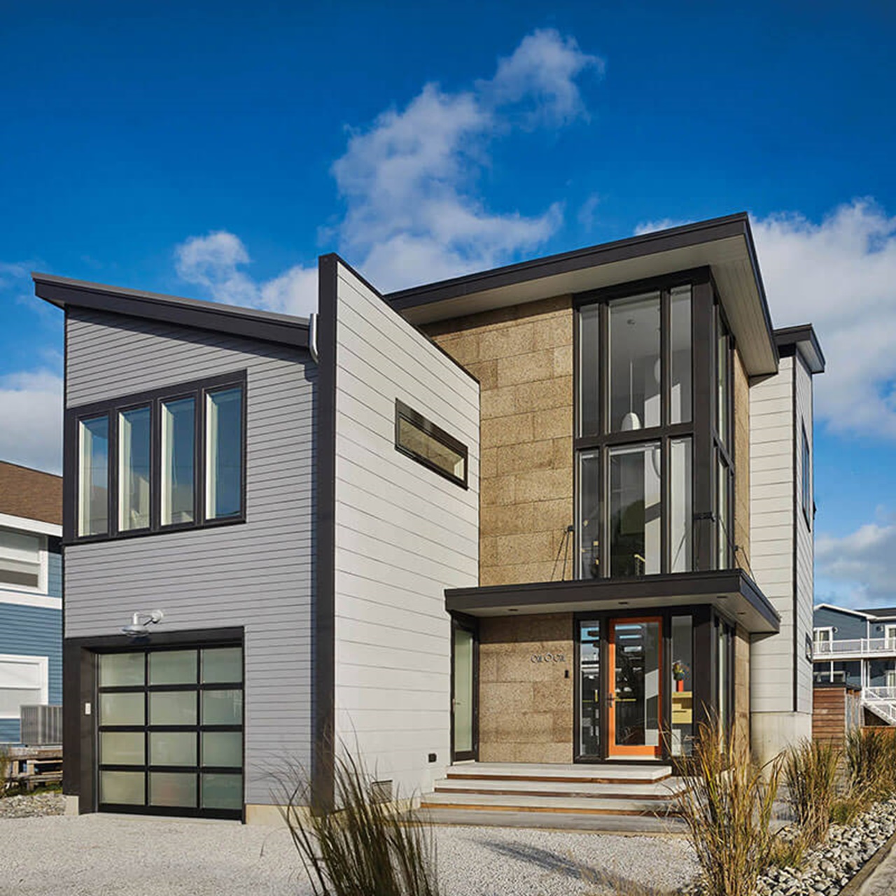 Contemporary modern style home with Marvin Elevate Casement Windows