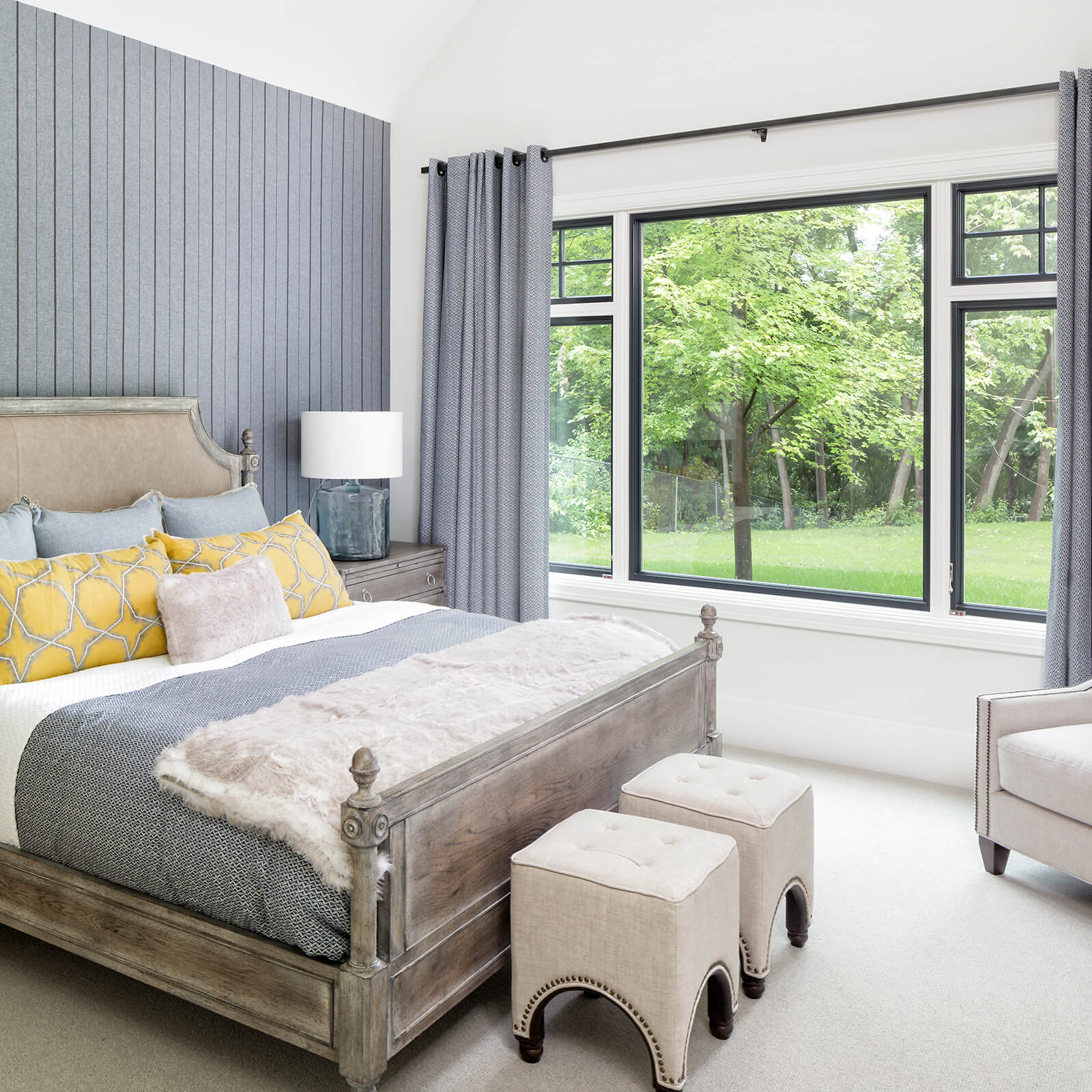 Bedroom with Marvin Signature Ultimate Casement Windows