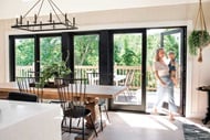 Interior of Katie Kurtz's home with Marvin Elevate Outswing French Door