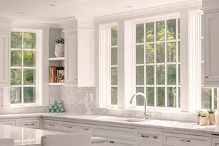 Kitchen With Marvin Windows From Elevate Collection With Divided Lites