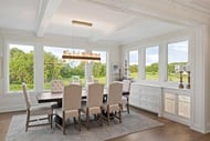 Dining room with Marvin Elevate Casement and Direct Glaze windows