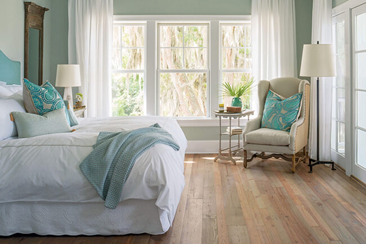 Cozy Bedroom With Marvin Elevate Double Hung Windows