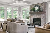 Interior of home with Marvin Elevate Double Hung windows