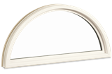 Marvin Essential Round Top Window Interior View In Stone White