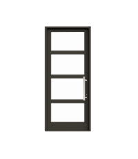 Interior product shot of the Marvin Signature Coastline Outswing French Entry Door with Bronze Finish