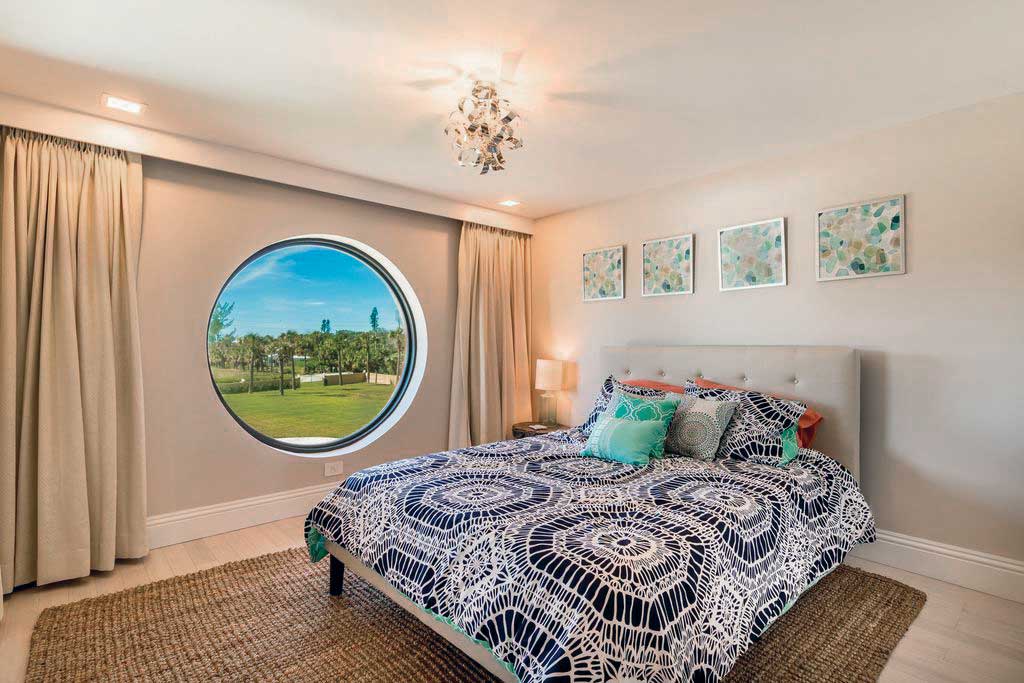 Bedroom with Marvin Signature Coastline Polygon Window