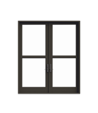Interior product shot of Marvin Signature Coastline Outswing French Door with Bronze Finish