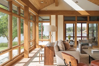 Large Living Room With Signature Ultimate Windows And Doors