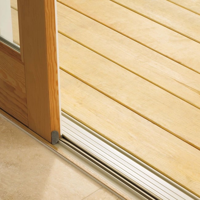 Sliding French Door Sill Low Profile Sill Close Up