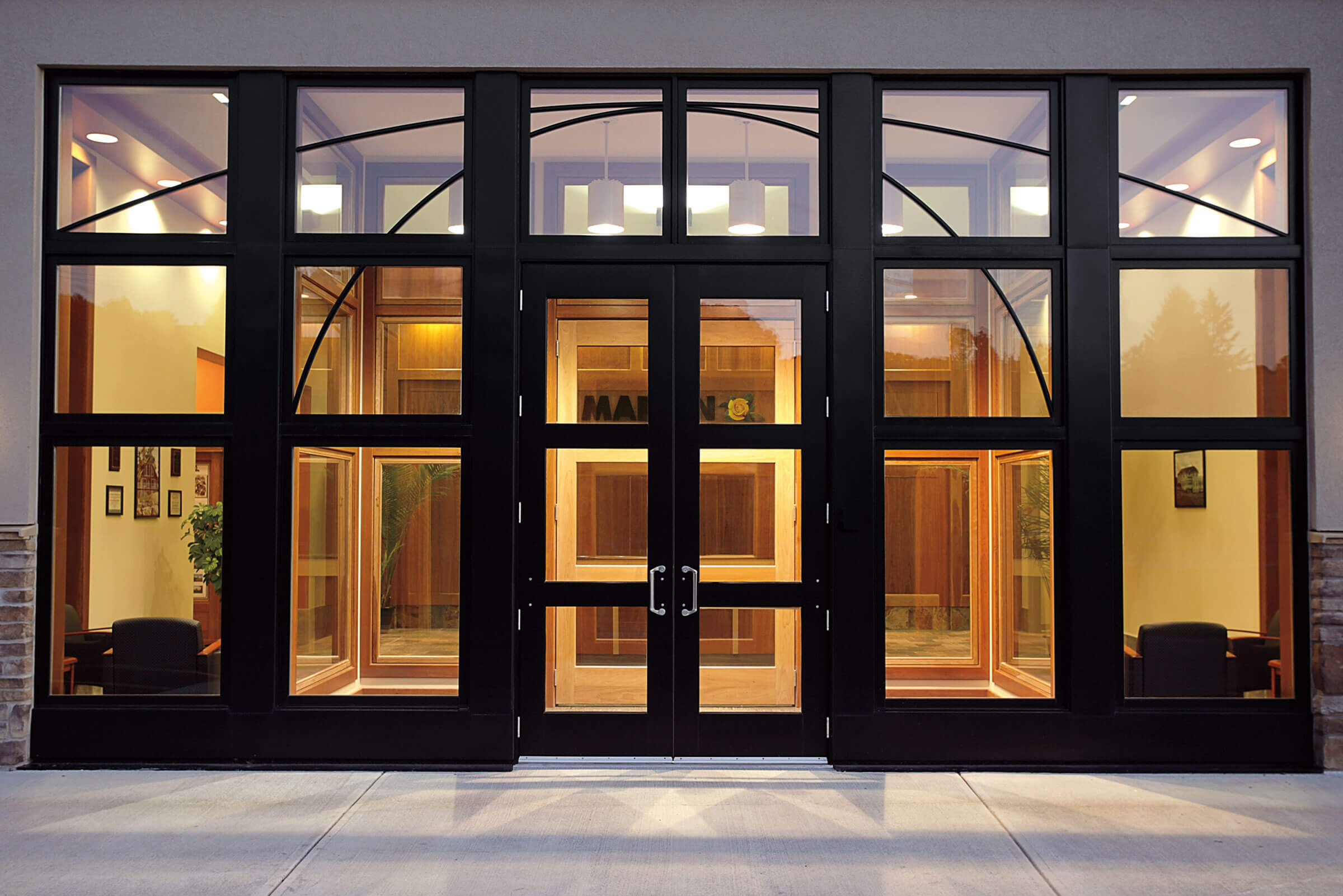 Commercial Exterior Aluminum Glass Doors