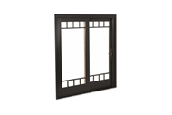 Signature Ultimate Sliding French Door Exterior View In Ebony