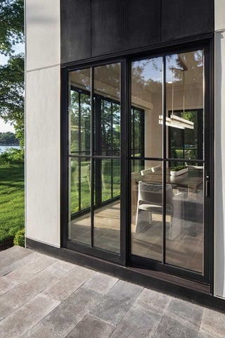 Exterior of building with Marvin Signature Ultimate Sliding Patio Door