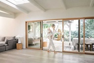 Interior of Amber Lestrange home with Marvin Signature Ultimate Sliding Patio Door