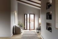 Interior entryway with Marvin Signature Ultimate Inswing Door