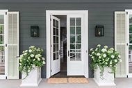 Exterior of home with Marvin Signature Ultimate Inswing French Door