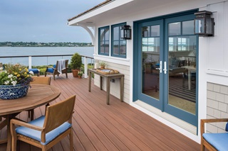 Lakeside View From Patio With Signature Ultimate Swinging French Door 