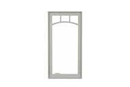 Signature Ultimate Casement Window Exterior View In Cumulus Gray With Divided Lites 